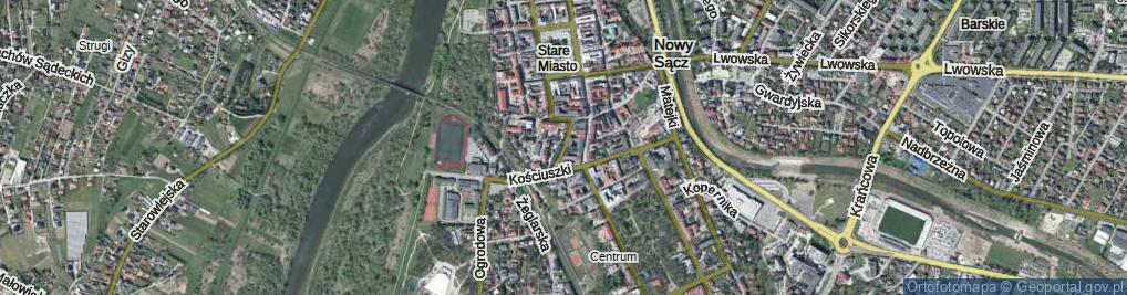 Zdjęcie satelitarne Wąsowiczów ul.